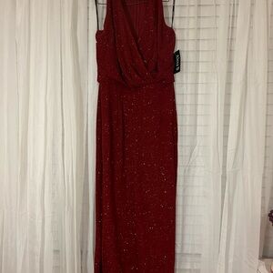 Red Glittery Elegant Dress